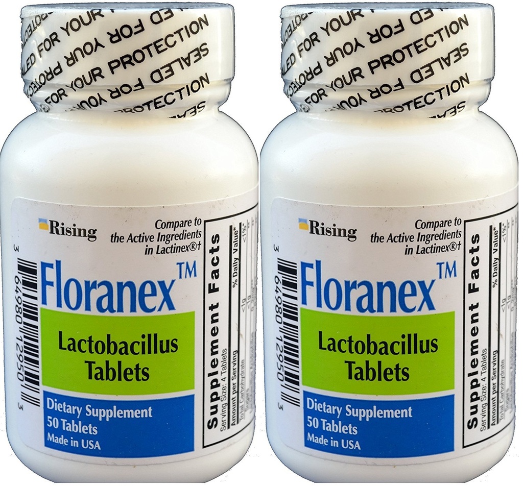 Coolx Probiyotik for Colon Health Generic for Lactinex 50 Tablets per Şişe Pack of 2 Total 100 Tablets