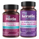 Saf Ürünler Log - MyBiotin ProClinical + MyKeratin Advanced Hair Therapy MyBiotin ProClinical (Biotin, MB40X Matrix, Astaxanthin) - MyKeratin (Next Generation Keratin Saç, Skin & Nails)