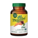 MegaFood Zinc Συμπληρώματα - Vegan Immune Support Supplement Με 22,5 mg υψηλής ισχύος ζυμωμένο ψευδάργυρο - Made With Real Food - Gluten-free, Kosher - 60 δισκία, 60 σέρβις