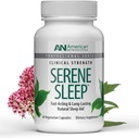 Amerikan Nutriceuticals - Serene Sleep Aid - Melatonin & Magnezyum ile - Tüm Doğal Uyku Yardımı Yetişkinler için -Uzun süreli - 60 Capsules -30 Gün Supply