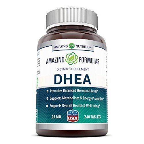 Amazing Formulas DHEA 50 Mg per Serving | Tablets Supplement | Non-GMO | Gluten-Free | Made in USA (1 Pack | 240 Count)