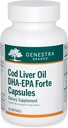 Genstra Brands Cod Liver Oil DHA-EPA Forte Capsules | DHA, EPA ve Vitaminler A ve D | 60 Softgels