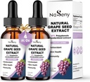 Grape Tohumu Sıvı Ölçeği % 95'e Standartlaştırıyor Polyols-300 mg Grape Tohum Maksimum Güç Standartlaştırılmış Tinkture, Yüksek Aborpsiyon Sıvı Vitis Vinifera Ekstraksiyonu -Non-GMO (2 Şişe)
