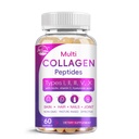 Multi Collagen Soft Softgel - Tip I, II, III, V, X - Hydrolyzed Collagen, with Biotin, C, Hyaluronic Acid, Supports Skin Hair Nail, Grass-Fed, Non-GMO, 60 Softgel, 1 Pack