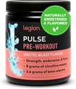 LEGION- All Natural Nitric Physics Preworkout Drink to Boost Energy,tine Free, Natural Sweetized, Beta Alanine, Citrulline, Alpha GPC (Arctic Blast)