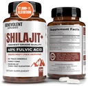 6.500 mg Shilajit Supplement with 40 Fulvic Acid (High Abxia) | Shilajit Mineral Supplement with 85+ Trace Minerals for Energy, Performance & Immune Health - 120 Capsules