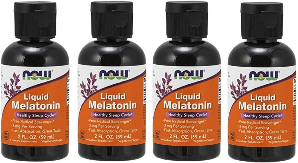 Sıvı Melatonin 3 mg (4000) Şimdi Gıdalar 8 oz. (4 x 2 oz.) Sıvı
