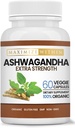 Ashwagandha Root Extra Strength – 60 Vejetaryen Capsules – Destekler Stres, Mood, ve Immune Health – Gelişmiş Absorpsiyon için Formüled - Non-GMO Herbal Supplement