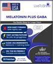 Uyku için Shine Melatonin Patches'e Yaşamak - Plus GABA'ya Calm Busy Beyinleri Hızlı - Erkekler ve Kadınlar için Mükemmel Combo - 30 Patches - ABD Made