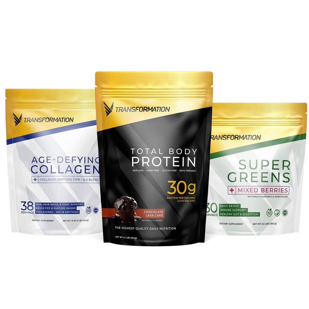 Çikolata Protein Tozu | 30G Multi-Protein Superblend+ Grass-Fed Hydrolyzed Collagen Nail Toz- Saç, Skin, Nails+ Organik Süper Yeşiller Superfood Toz- Immune & Enerji Desteği
