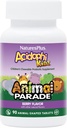 NaturesPlus Animal Parade AcidophiKidz, Berry Flavor - 90 Chewable, Animal-Shaped Tabletler - Probiyotikler, FOS & Grape Tohumu - 90 Toplam Hizmetler