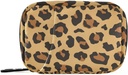 Leopard Print Pill Box 7 Günlük Pill Case Travel Pill Organizer Bag with Surface Weekly Vitamin Medicine Supplement Sahibi Pouch Bag
