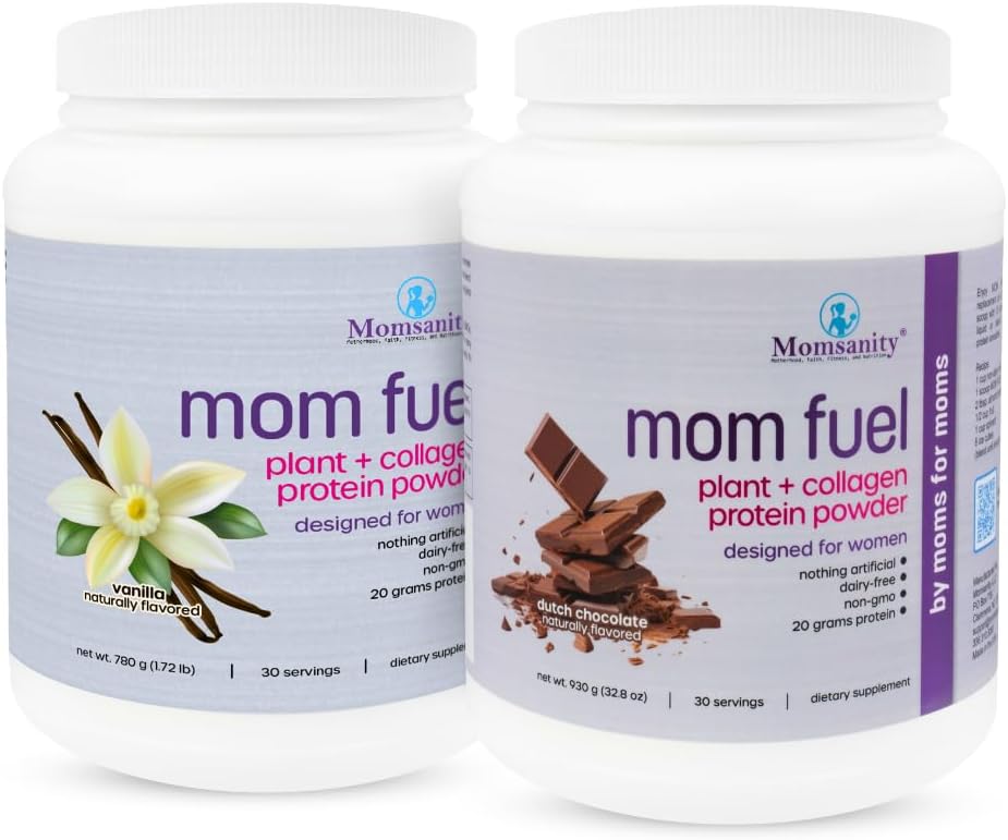 Kadınlar için Protein Toz - Süt Ücretsiz Meal Yenileme Protein Tozu Plant & Collagen Protein, 20 Grams Protein (Dutch Chocolate + Vanilla)