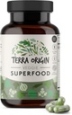 TERRA ORIGIN Veggie Superfood Supplement | 90 Veggie Capsules | Non GMO, Gluten Free, Vegan, and Made in USA | Natural Antioksi for Yetişkinler
