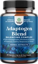 Συμπλήρωμα υποστήριξης βοτάνων Adaptogen Mood - Calming Adaptogens συμπλήρωμα για το στρες & Cortisol Management με Ashwagandha Rhodiola Rosea & Maca Root - Vegan Non GMO & Daytime Friendly - 60ct