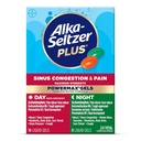 Alka-Seltzer Plus Maksimum Kuvvet GücüMax Sinus Congestion & Pain Medicine, Day + Night Liquid Gels - Cold and Flu için Güçlü Bir Yardım, + Sinus Yetişkinler ve Çocuklar için Katkı 12++ Yıl, 24 Kont