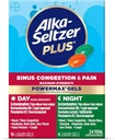 Alka-Seltzer Plus Maksimum Kuvvet GücüMax Sinus Congestion & Pain Medicine, Day + Night Liquid Gels - Cold and Flu için Güçlü Bir Yardım, + Sinus Yetişkinler ve Çocuklar için Katkı 12++ Yıl, 24 Kont