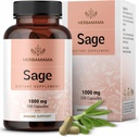 Καψάκια φασκόμηλου HERBAMAMA - 1000mg Φυσικό Digestive & Immune Support - Φύλλα φασκόμηλου για την καθαρότητα του εγκεφάλου – Vegan, μη GMO Salvia Officinalis Αντιοξειδωτικό συμπλήρωμα