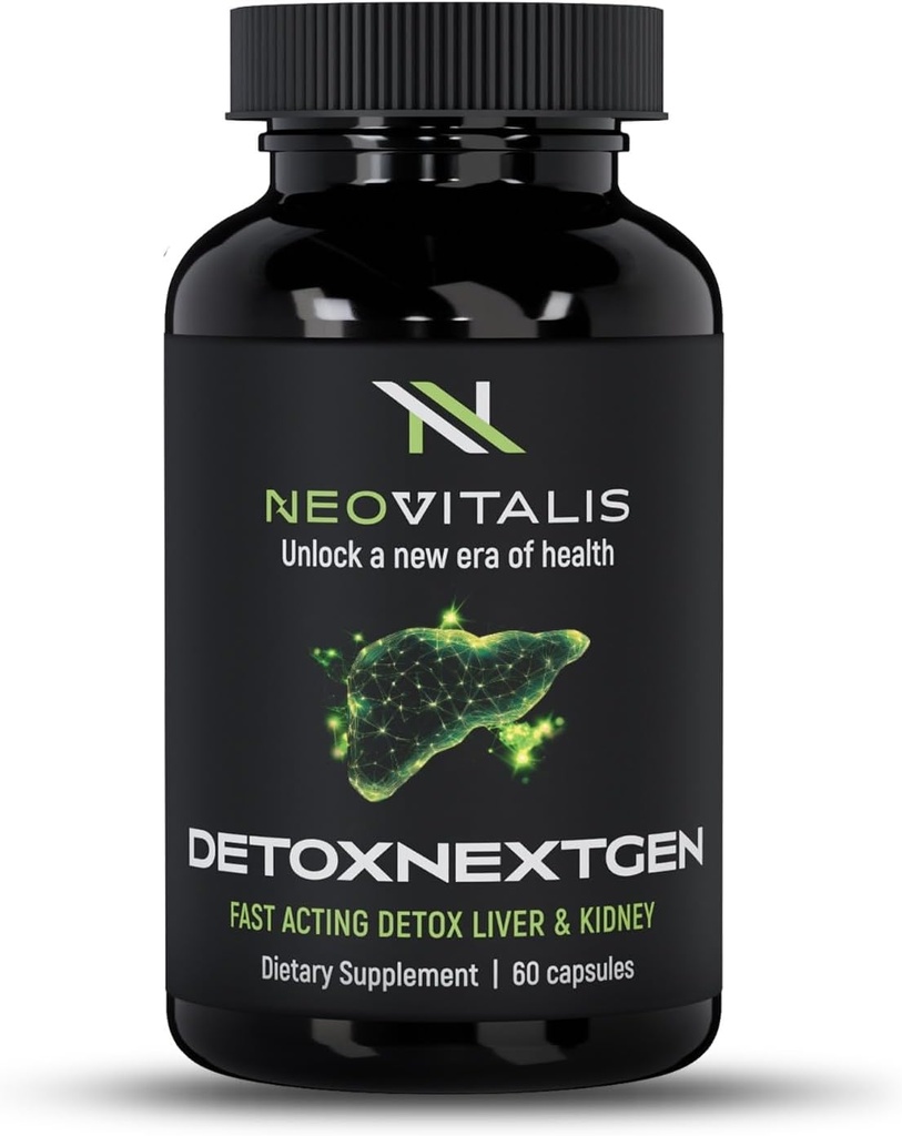 DetoxSonrakiGen Advanced Fast-Acting Detox Liver & Kidney Support Supplement with Milk Thistle & Dandelion Root - Natural Cleansing & Toxin Removal Diyetary Supplement | 60 Capsules