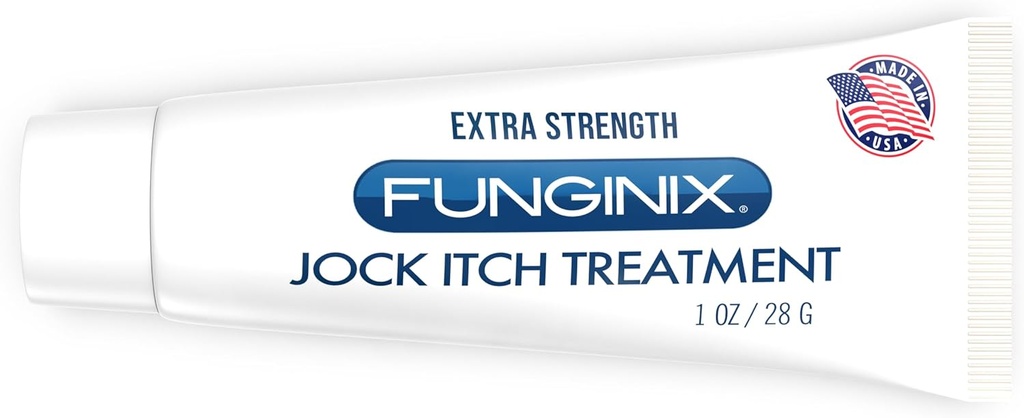 FUNGINIX Θεραπεία Tock Itch - Ανακουφίζει φαγούρα, καύση, κλιμάκωση, και Chafing, Φυσικό Anti Itch Θεραπεία με Tolnaftate, Ευχάριστη Κρέμα Topical (1 Ουγγιά)