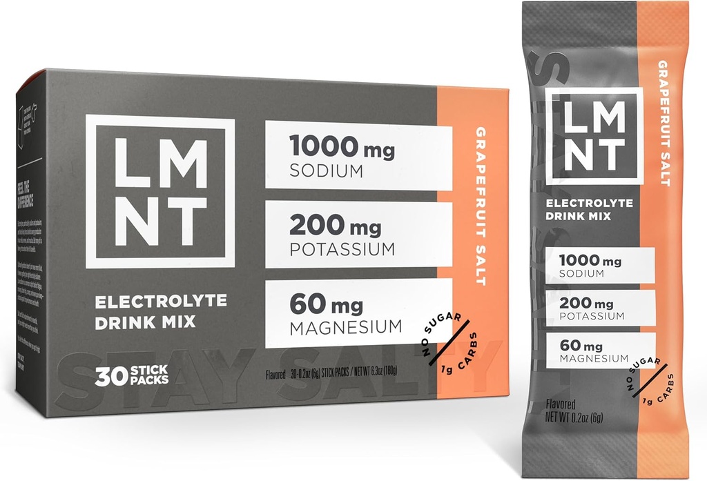 LMNT Zero Sugar Electrolytes - Grapetre Salt | İçecek Mix | 30 Kont