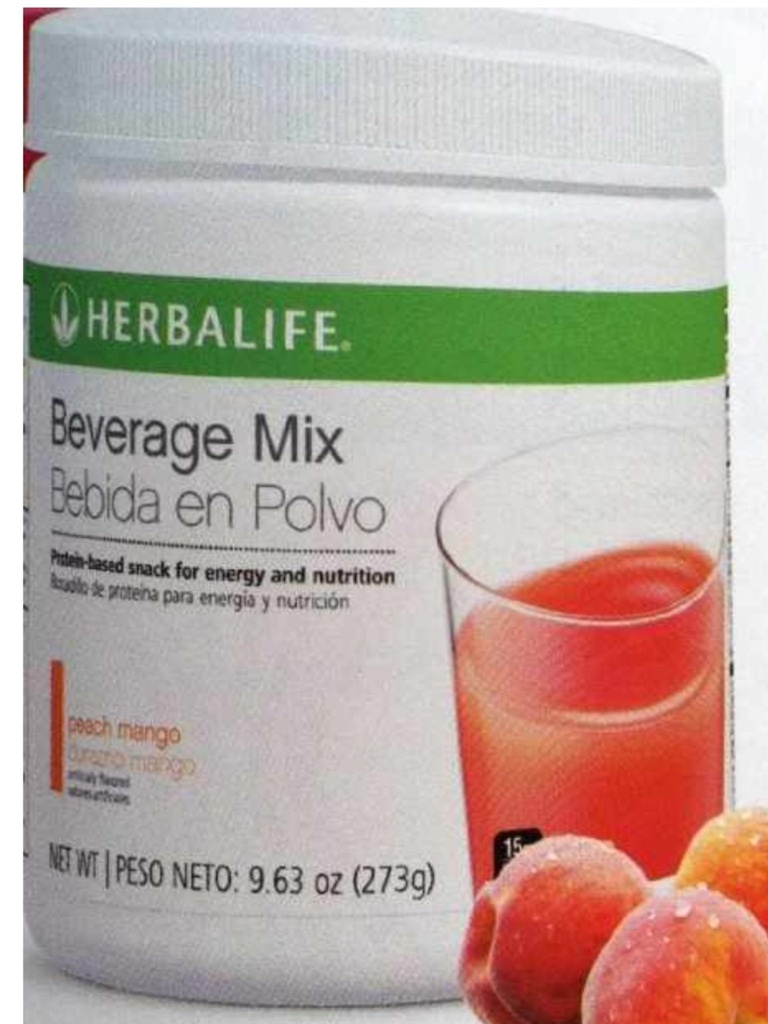 Herbalife Beverage Mix Canister Peach Mango (14 μερίδες)