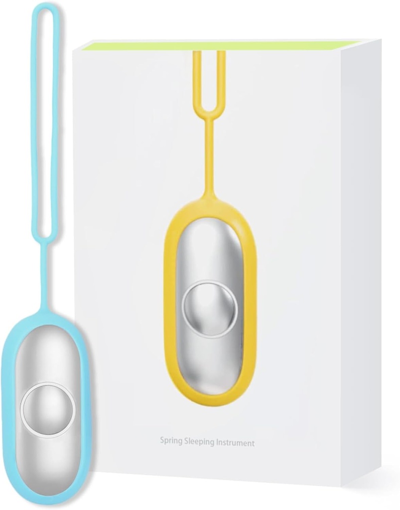 Compact Handheld Sleep Aid Device - Εργαλείο χαλάρωσης για βελτιωμένο ύπνο, διάθεση & εστίαση, ρυθμιζόμενη ένταση μασάζ, φορητό & εύκολο στη μεταφορά (μπλε)