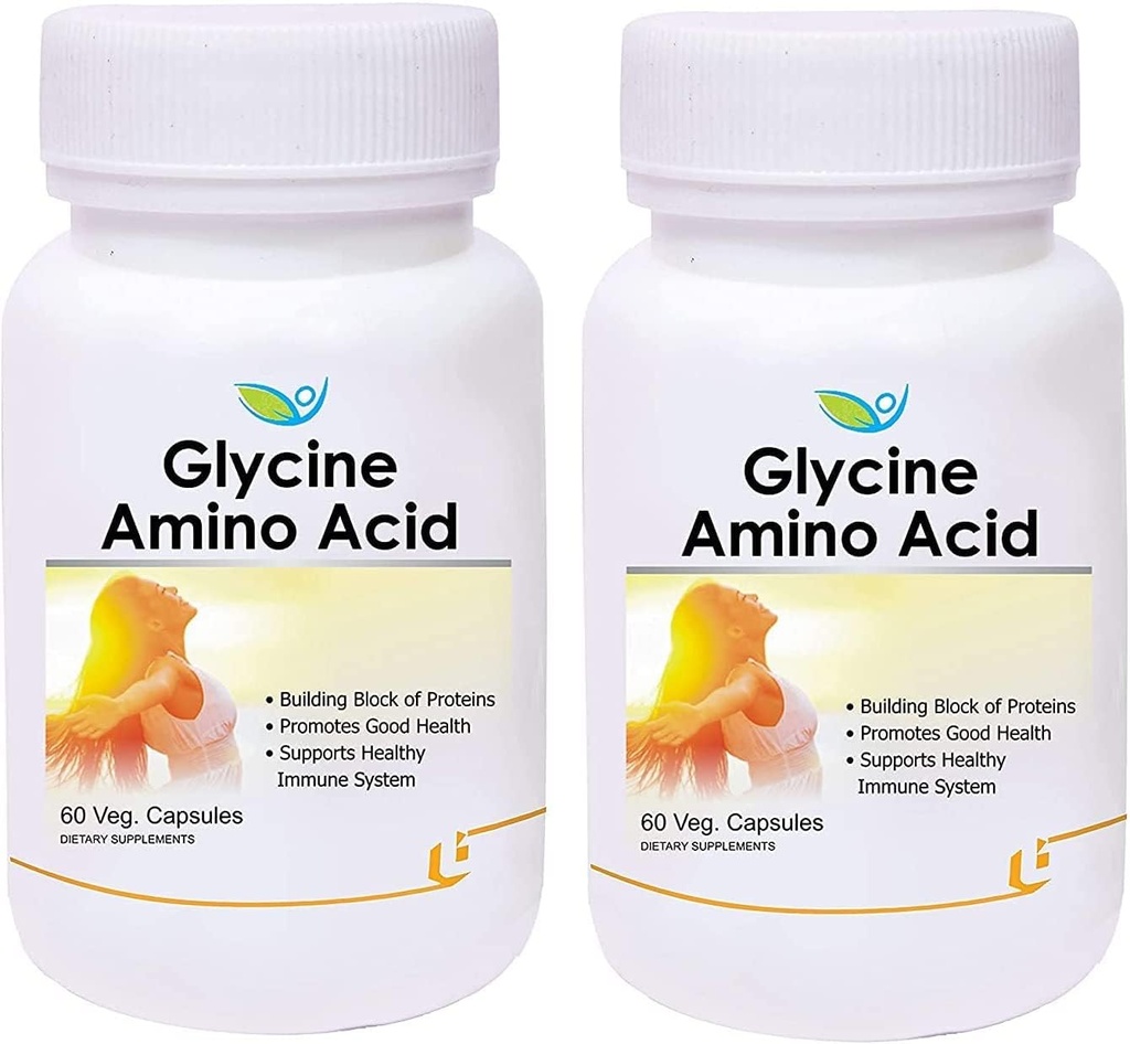 BETT Biotrex Glycine Amino Asit - 60 Veg Capsules - 2 Paket, İyi Sağlığı Teşvik Ediyor