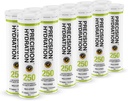 Hassasiyet Hydration Electrolyte Drink - Multi Strength Effervescent Hydration Tabletleri - Low Calorie, Gluten Free, Vegan/Vegetarian Friendly (12 Tubes, 250 mg/L - Green Tube)