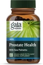 Gaia Herbs Prostate Health - Erkekler için Prostate Health ve Fonksiyonları Destek - Saw Palmetto, Green Tea, Nettle Root ve White Sage* - 60 Vegan Penny Phyto-Capsules (20-Day Supply)