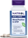 Natrol Mood Pozitif 5-HTP ve L-Theanine for Balanced Mood and Relaxation, 50 Tablet, 50 Gün Supply