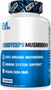 Evlution Beslenme Cordyceps Mushroom - Immune System and Heart Health Support - 500 mg Mushroom Supplement - 100 Organik, Vegan & Non-GMO - Enerji ve Performans için - 60 Hizmet