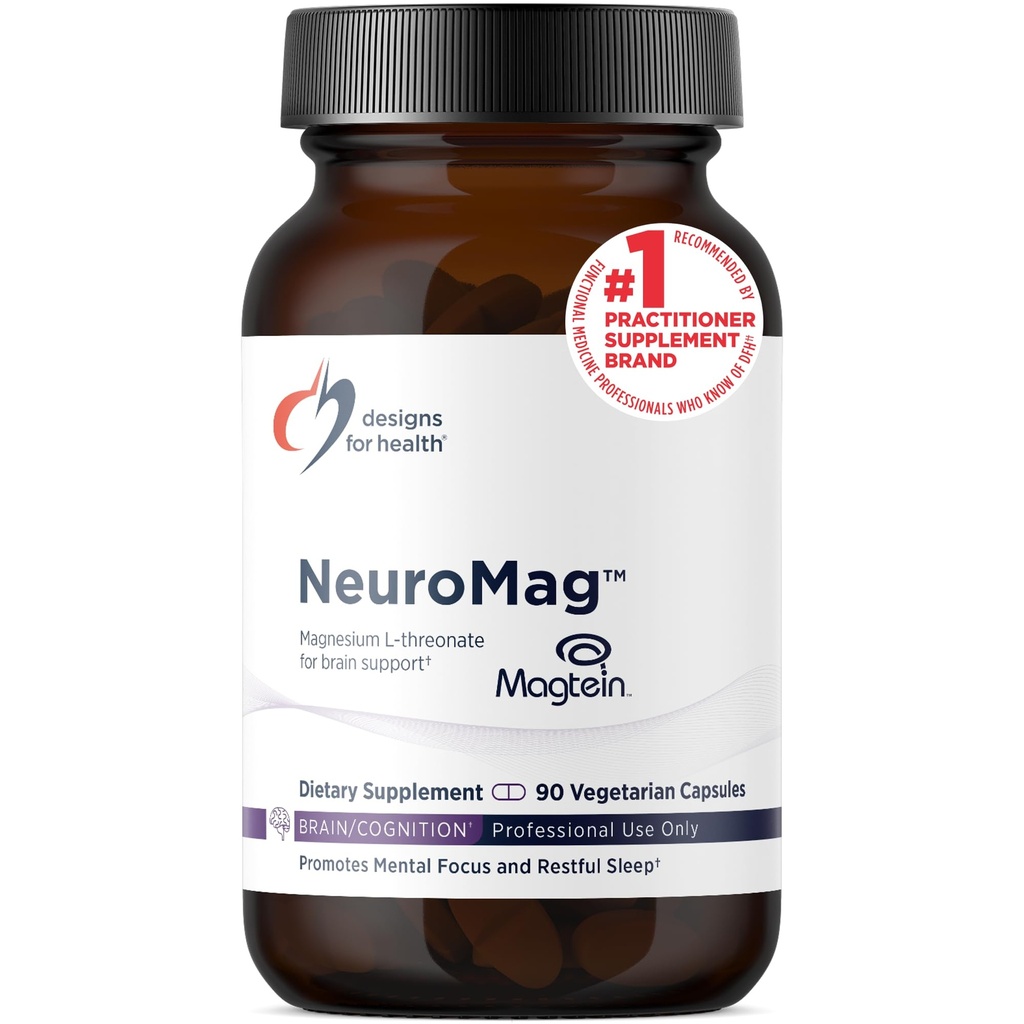 Σχέδια για την υγεία NeuroMag Μαγνήσιο L-Θρεονικό - Chelated Magnesium Supplement from Magtein for Brain Health & Cognitive Function - Βιοδιαθέσιμο μαγνήσιο L Θρεονικό (90 Vegan Caps)