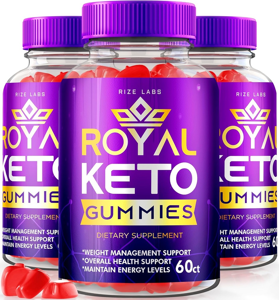 Laboratuvarları Royal Keto ACV Gunmies, Organik, Erkekler ve Kadınlar için Belly Fat Kiloloss Apple Cider Vinegar Ekstra Güçlü - 3 (180 Gummies) Paket