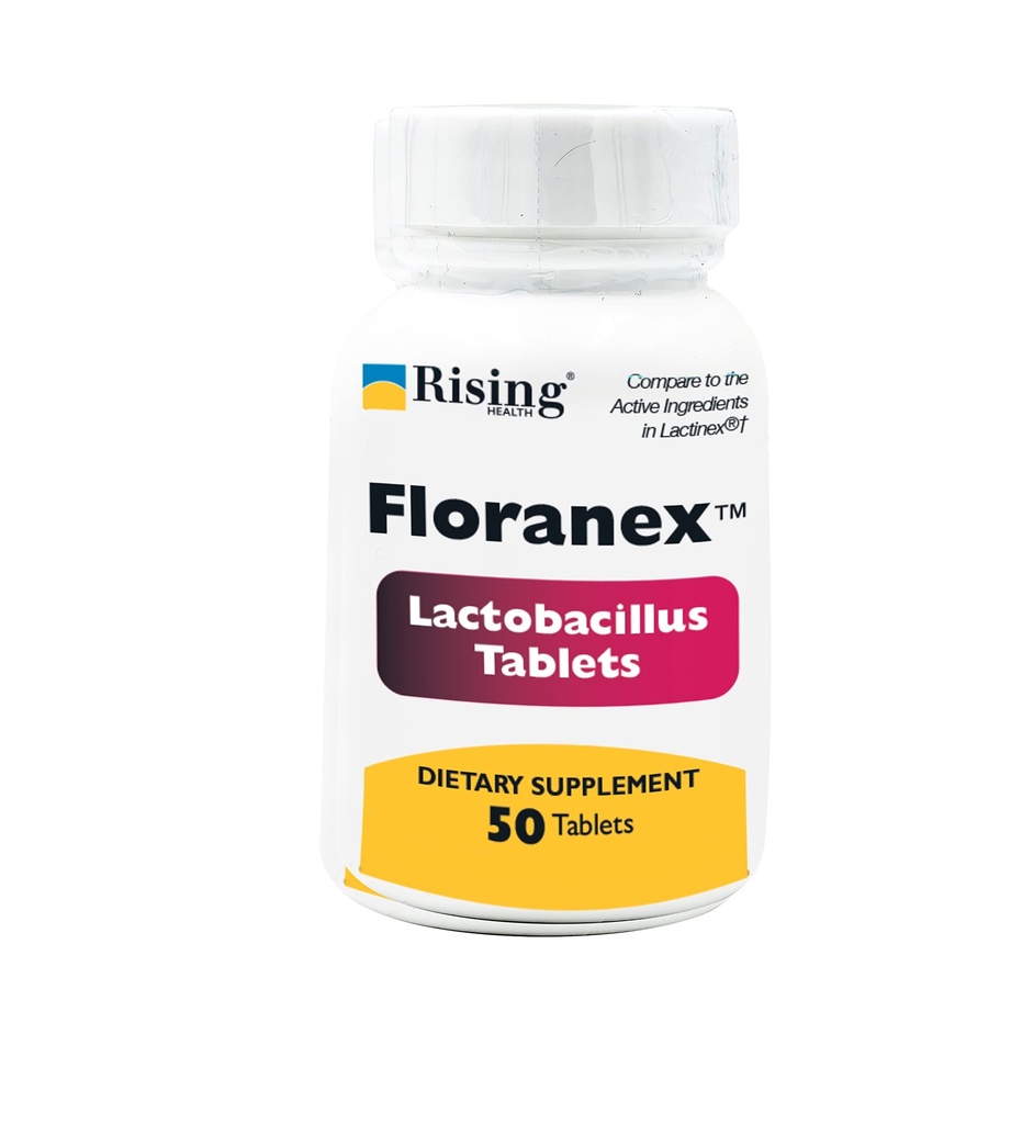 Yükselen Sağlık - Floranex Tabletleri - Lactobacillus Probiyotik Diyeter Supplements - 50 Tablet