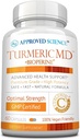 Εγκεκριμένη επιστήμη Turmeric MD - με BioPerine & 95% Standardized Turmeric Curcuminoids - 60 κάψουλες (1 Μήνας Προμήθεια)