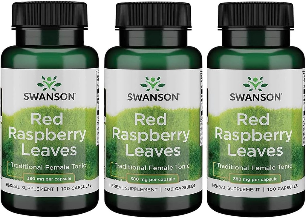 Swanson Red Raspberry 380 Milligram 100 Capsules (3 Pack)