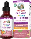 MaryRuth Organics Multivitamin with Iron for Infants | USDA Organik | Bebekler için sıvı damlalar 6-12 Ay | Immune Support & General Wellness | Vegan | Non-GMO | Gluten Free | 2 Fl Oz