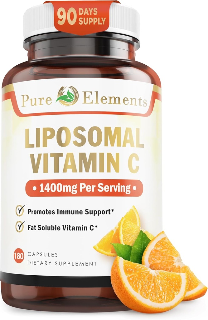 Liposomal Vitamin C Diyetsel Supplement, Capsules Non GMO, Soy Free, Gluten Free