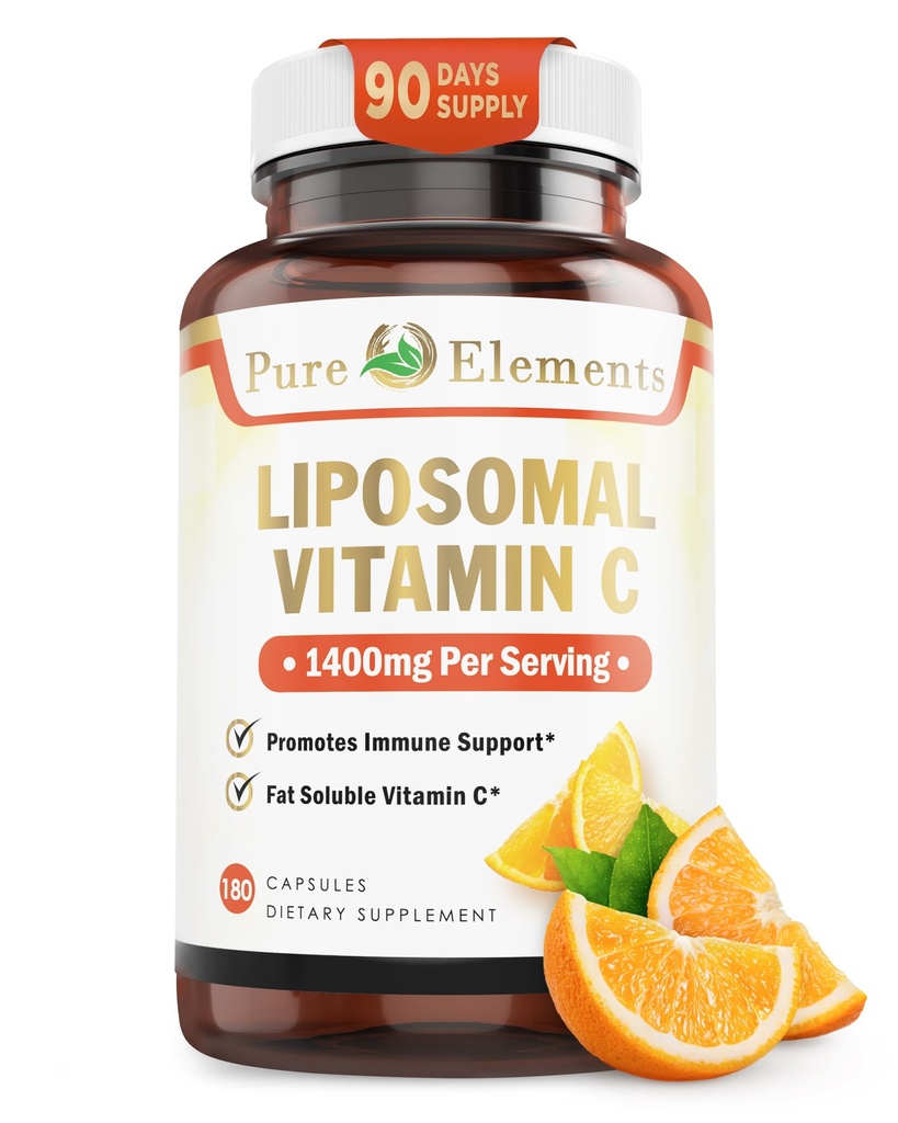 Liposomal Vitamin C Diyetsel Supplement, Capsules Non GMO, Soy Free, Gluten Free