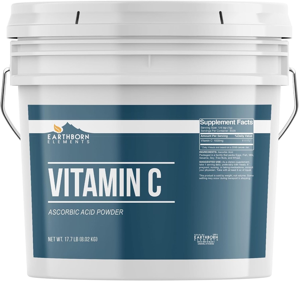 Earthborn Στοιχεία Βιταμίνη C σκόνη (2 Gallon)