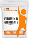 BulkSupplements.com Vitamin A Palmitate Toz - Retinol Palmitate, Immune & Eye Support için A Supplement - Gluten Free, 35 mg per Service, 50g (1.8 oz) (Pazarlamada 1.