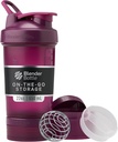BlenderBottle Shaker Şişe Pill Organizer ve Protein Toz, Classic V2 ProStak System, 22-Ounce, Plum