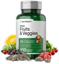 Horbäach Mega Fruits and Veggies Supplement | 100 Capsules | Vegetarian, Non-GMO and Gluten Free