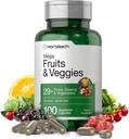 Horbäach Mega Meyveleri ve Veggies Supplement | 100 Capsules | Vegetarian, Non-GMO ve Gluten Free