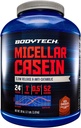 BODYTECH Micellar Vakain Protein Tozu, Gece Kas Kurtarması Için Yavaş Yayın - Servis başına 24 Protein Grami - Rich Chocolate (4 Pound)