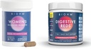 BIOHM Γυναικεία Προβιοτικά 30B CFU & 210 oz Essential Digestive Reds Powder Bundle, Comprehensive Gut & Κολπική Υποστήριξη Υγείας, Πλούσια σε Αντιοξειδωτικά, Ένζυμα, Βιταμίνες