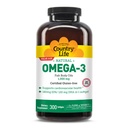 Ülke Life Omega-3 Fish Oil Supplement, 1000 mg, 180mg EPA & 120 mg DHA, Fish Oil Inter, Burpless, 300 Softgels, sertifikalı Gluten Free
