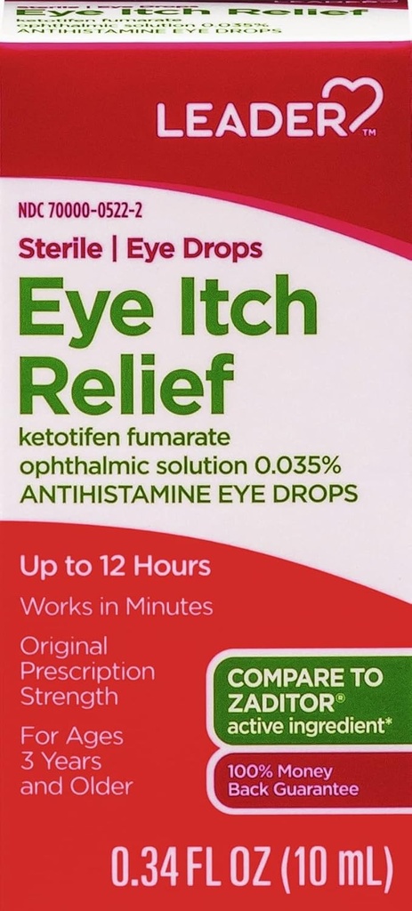 OkDER Sterile Eye Drops for Eye Alerji & Itch Relief, Ketotifen Antihistamin Çözüm 0.035%, Dakikalarda Çalışın, 12 Saate kadar, Prescription Strength 0.34 ozzz