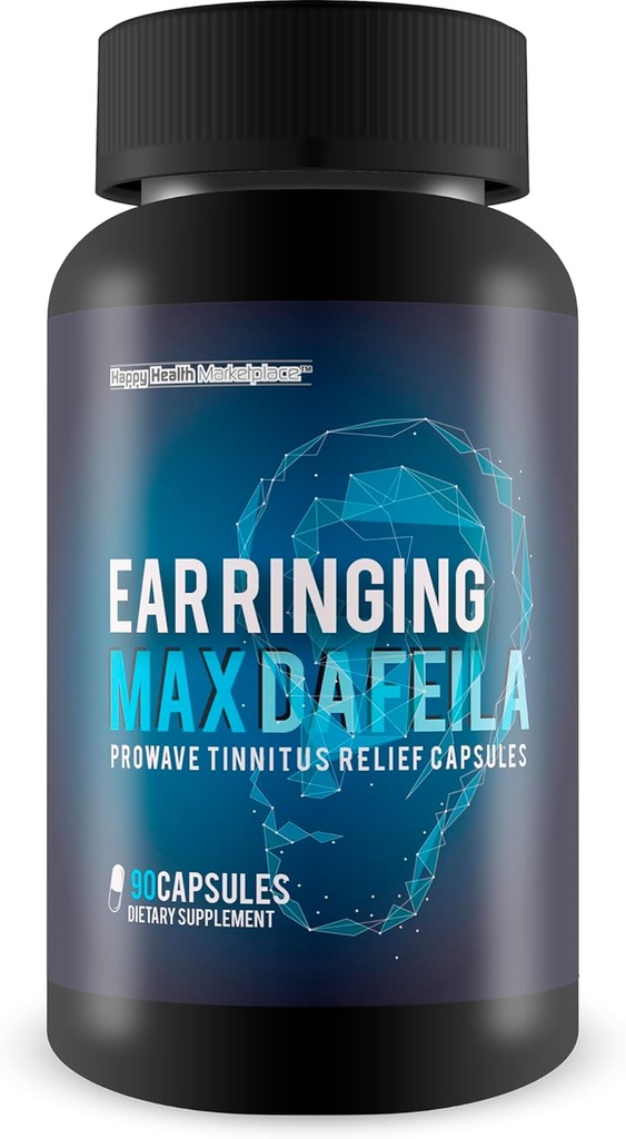 Ear Ringing Max Dafeila Prowave Tinnitus Relief Capsules - En İyi Doğal Kulak Ringing Remedy - Ear Ringing Relief Ear Supplement - Ear Health Supplements - Ear Ringing Supplements - For Ringing Ears